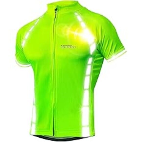 REFELCTOES High Visibility Reflective Cycling Jersey - Size XXL NEON YELLOW - Picture 1 of 8
